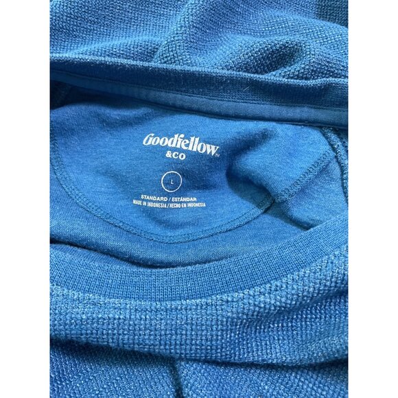 Goodfellow & Co Blue Long-Sleeve Crewneck Sweater 55% Cotton 45% Polyester - Picture 3 of 7